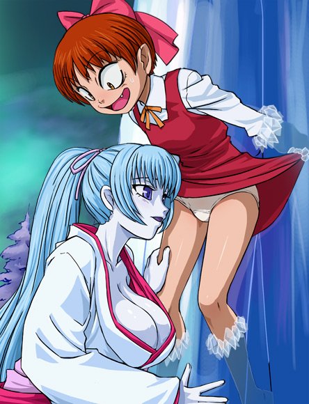 nekomusume and aoi (gegege no kitarou) drawn by haruyama_kazunori