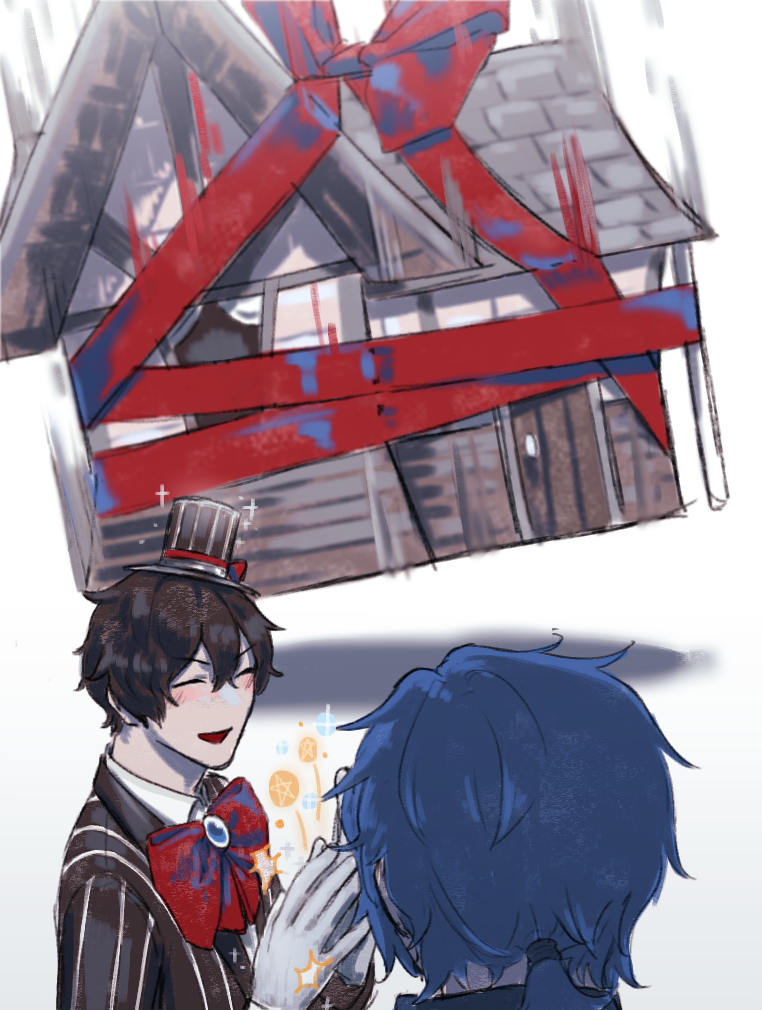 roland and chesed (project moon and 1 more) drawn by mid_(pixiv_63600459)