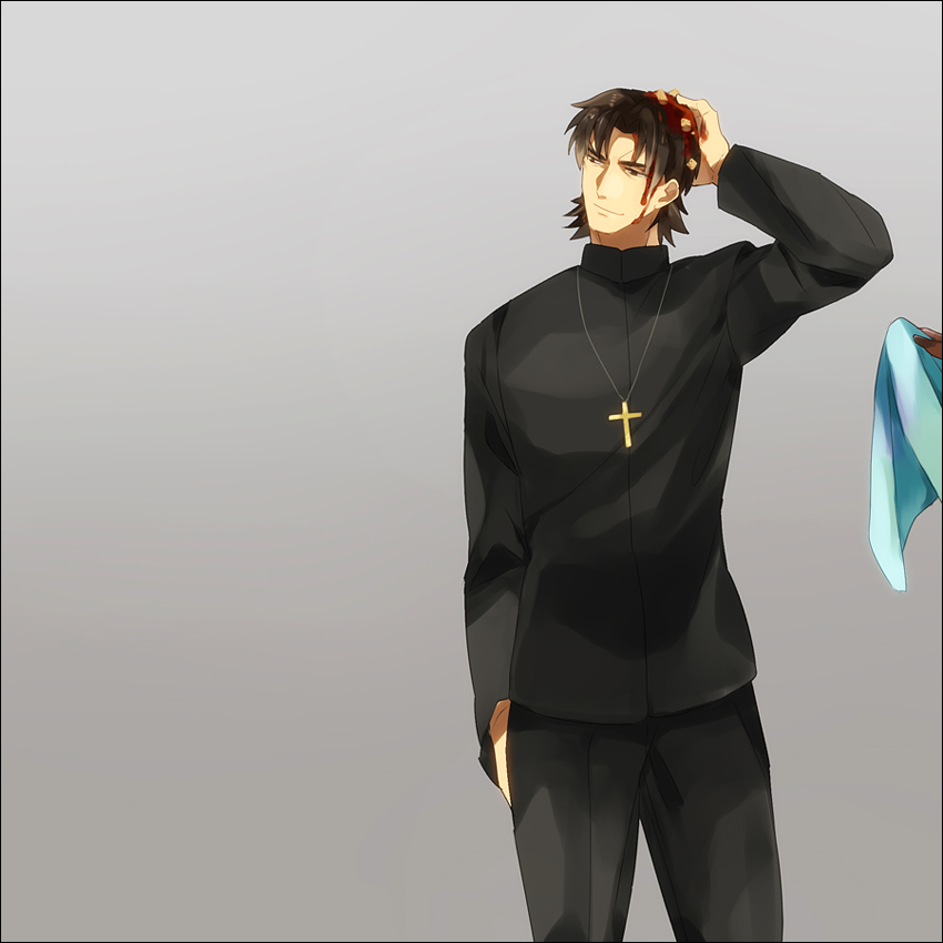 kotomine kirei (fate and 2 more) drawn by amakura_(am_as)