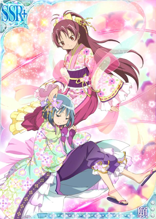 miki sayaka and sakura kyoko (mahou shoujo madoka magica and 1 more)