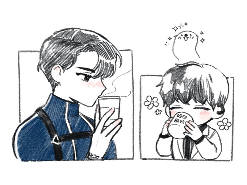 park moo-hyun and shin hae-ryang (eoduun badaui deungbul-i doeeo) drawn by c0pat