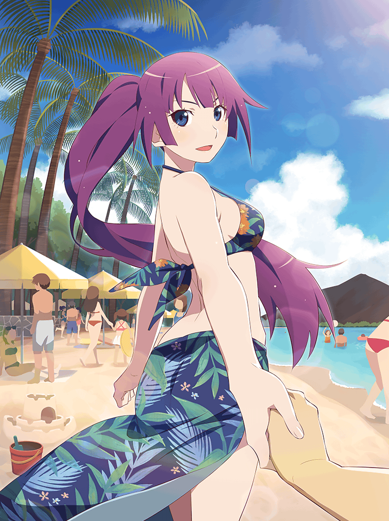 senjougahara hitagi (monogatari and 1 more) drawn by watanabe_akio
