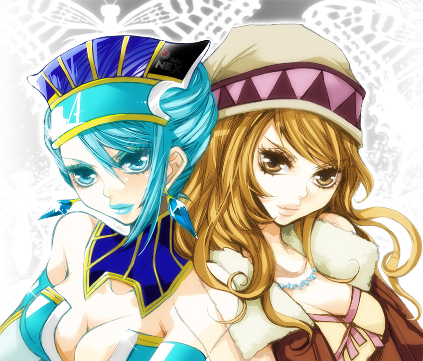 karina lyle and blue rose (tiger & bunny) drawn by erizou
