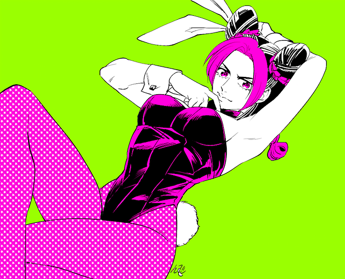 kujo jolyne (jojo no kimyou na bouken and 1 more) drawn by nishiyama_(whatsoy)