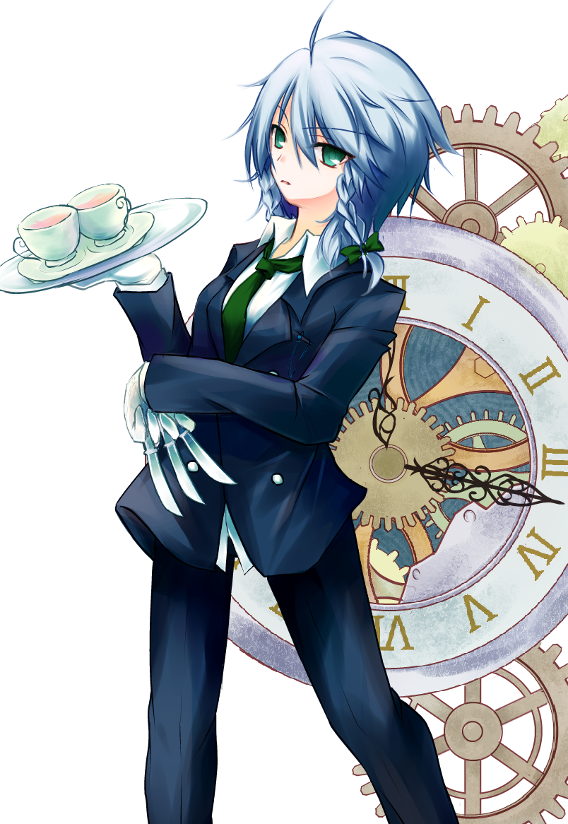 izayoi sakuya (touhou) drawn by yuuhagi_(amaretto-no-natsu)