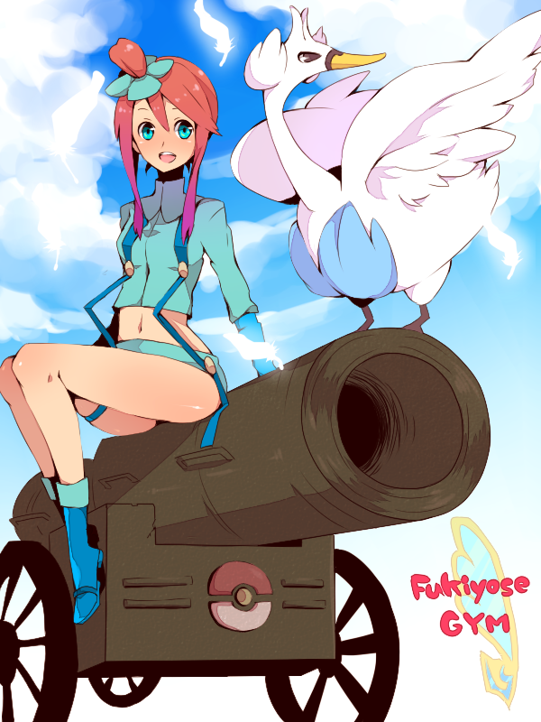 skyla and swanna (pokemon and 1 more) drawn by uso_(ameuzaki)