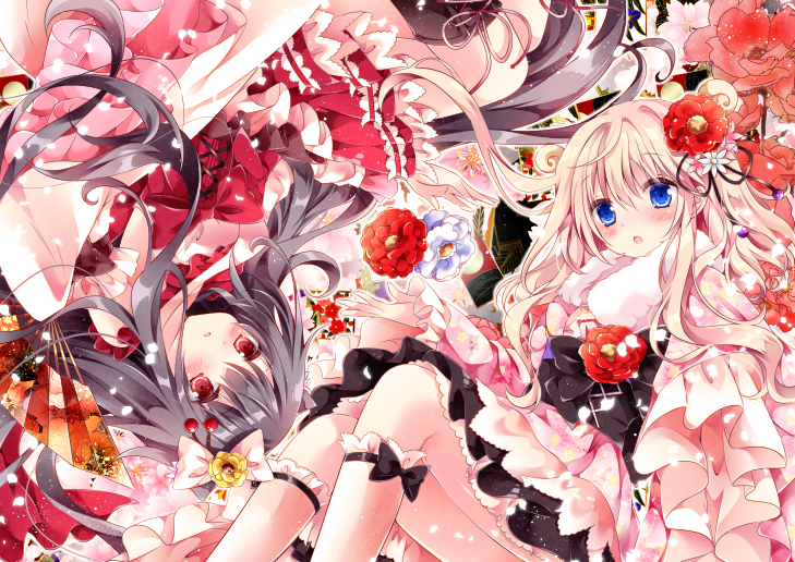 amelie-san and mio-chan (original) drawn by nogi_takayoshi