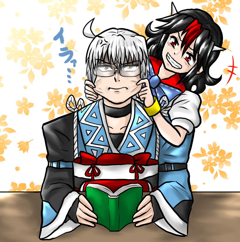 morichika rinnosuke and kijin seija (touhou) drawn by enokuma_uuta