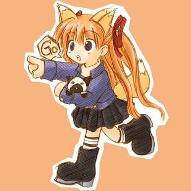 sawatari makoto and piro (kanon) drawn by hirasaka_makoto