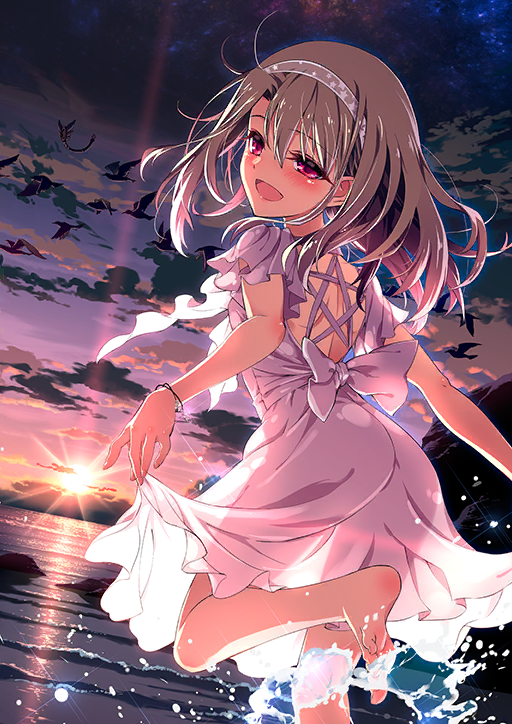 illyasviel von einzbern and magical ruby (fate and 1 more) drawn by hiroyama_hiroshi