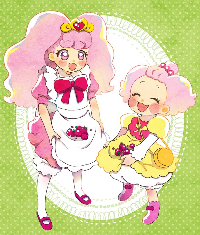 puff and pekorin (precure and 2 more) drawn by hoppetoonaka3