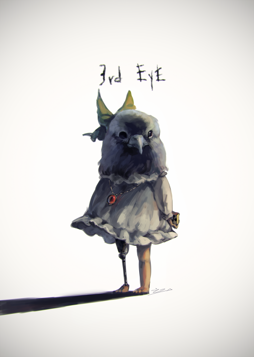 reiuji utsuho (touhou and 1 more) drawn by koto_inari