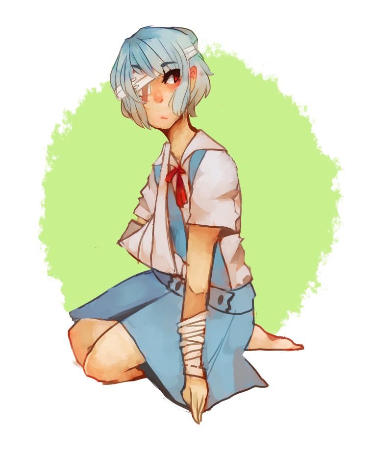 ayanami rei (neon genesis evangelion) drawn by maple_(maplehimes)