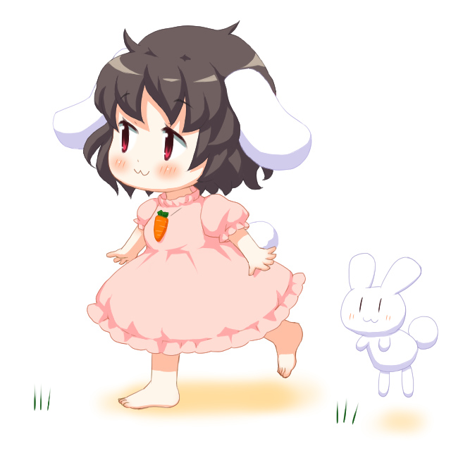 inaba tewi and inaba mob (touhou) drawn by bebeneko