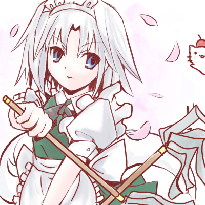 izayoi sakuya and konpaku youmu (touhou) drawn by kamisakai