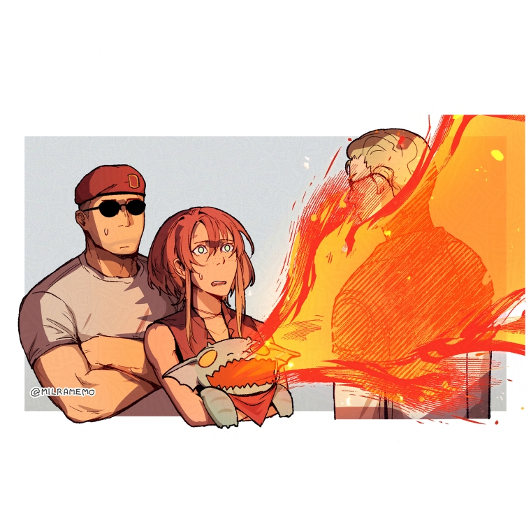 courier, noelle rutherford, craig boone, jalapeno, and arcade gannon (fallout and 1 more) drawn by milramemo
