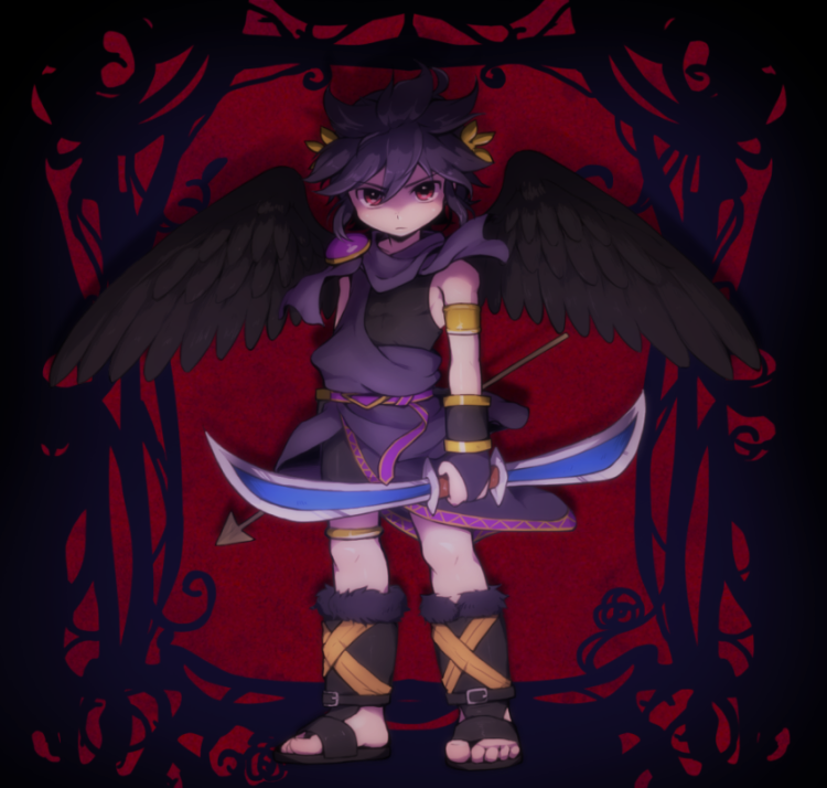 dark pit (kid icarus and 1 more) drawn by pamm
