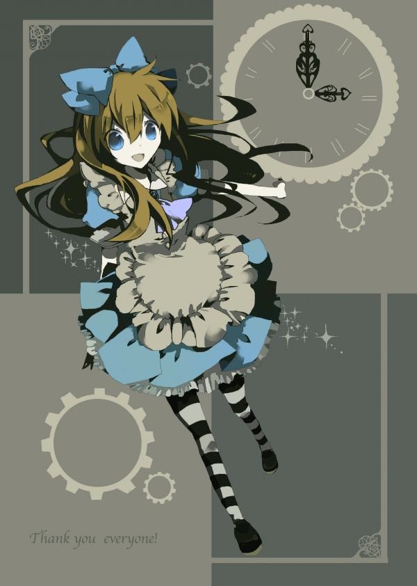 alice (alice's adventures in wonderland) drawn by cyawa