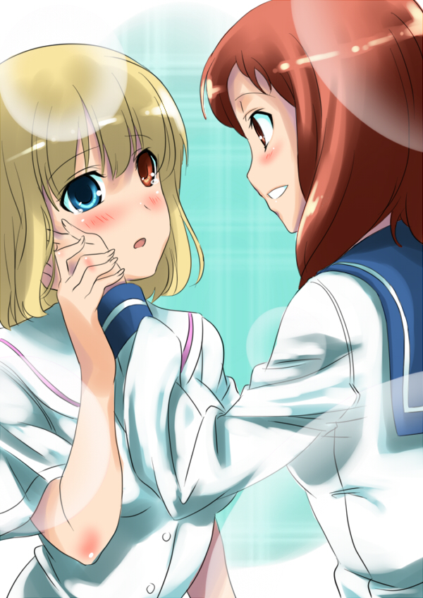takei hisa and fukuji mihoko (saki) drawn by mas_(5734ghji)
