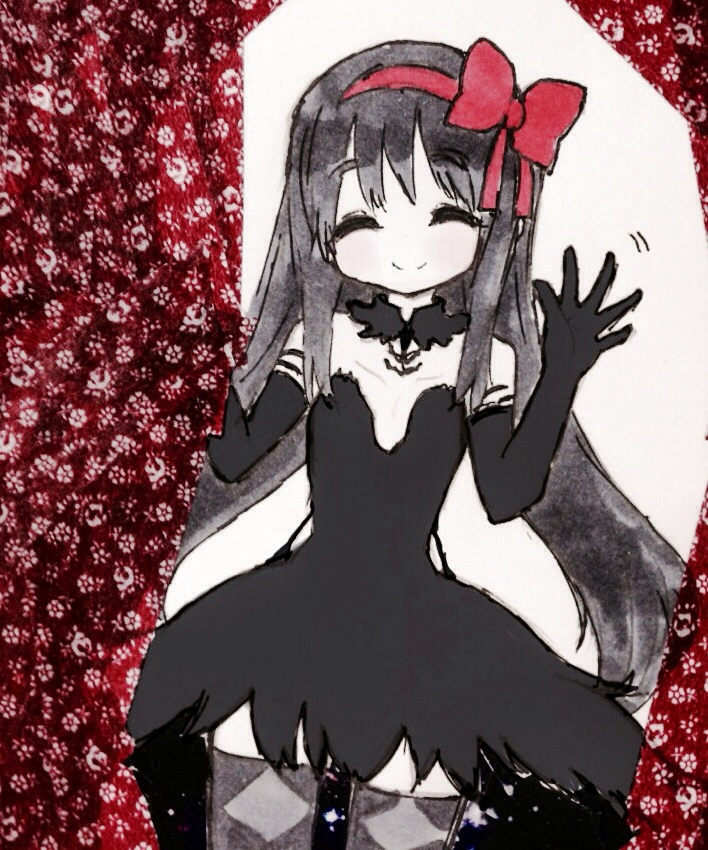 akemi homura and akuma homura (mahou shoujo madoka magica and 1 more) drawn by fc_(efushii)
