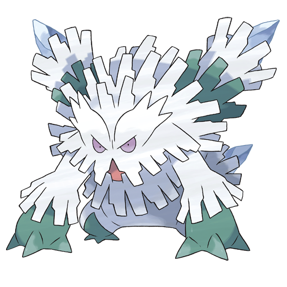 abomasnow and mega abomasnow (pokemon and 1 more) drawn by sugimori_ken