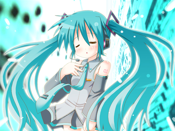 hatsune miku (vocaloid) drawn by minami_(colorful_palette)