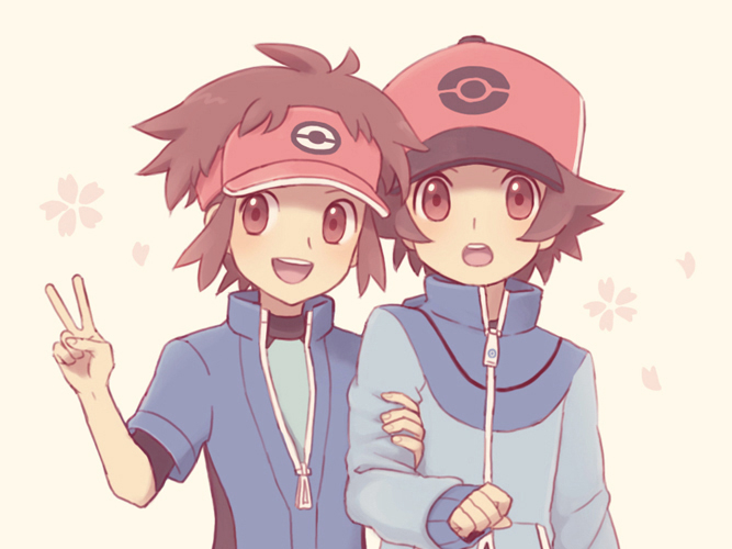 hilbert and nate (pokemon and 2 more) drawn by kei_(i_ko_i)