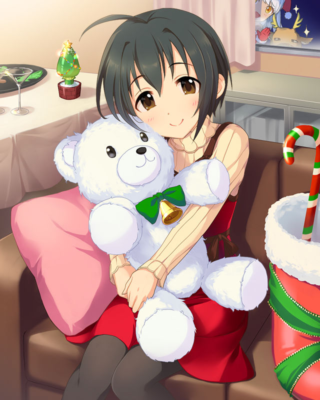 kohinata miho, eve santaclaus, and blitzen (idolmaster and 1 more)