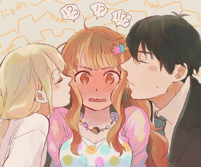 producer, futaba anzu, and moroboshi kirari (idolmaster and 1 more) drawn by chanosuke