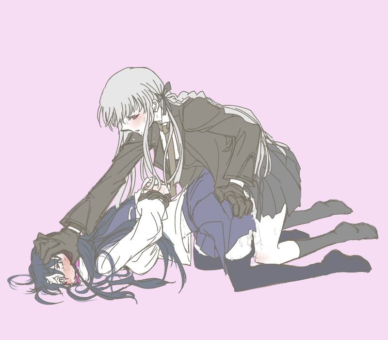 kirigiri kyoko and maizono sayaka (danganronpa and 1 more) drawn by d_no