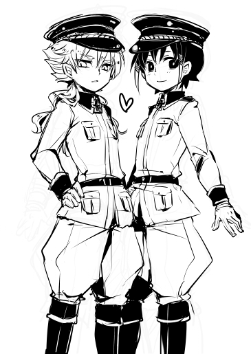 hakuryuu and shuu (inazuma eleven and 1 more) drawn by tobi_(one)