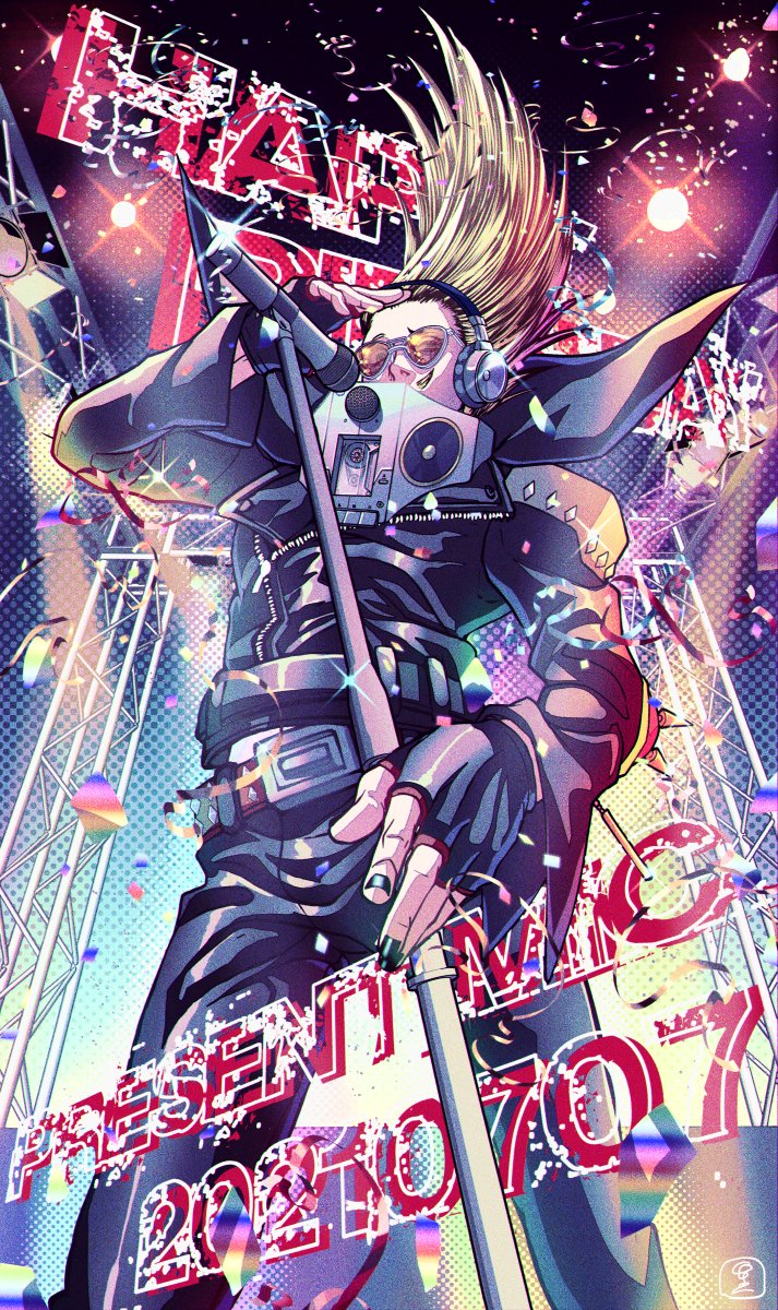 present mic (boku no hero academia) drawn by ju_10_ju_10