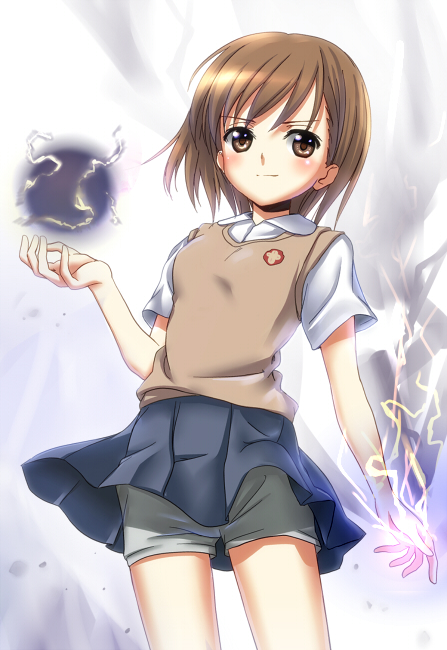 misaka mikoto (toaru majutsu no index and 1 more) drawn by kimitoshiin