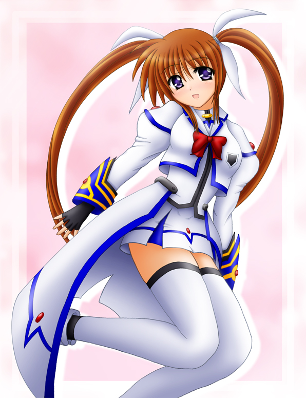 takamachi nanoha (lyrical nanoha and 1 more) drawn by yamaguchi_ugou