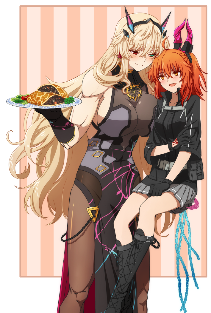 fujimaru ritsuka and barghest (fate and 1 more) drawn by oiun