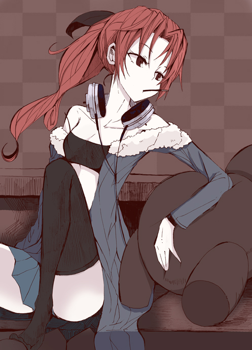 sakura kyoko (mahou shoujo madoka magica) drawn by sukima_(crie)
