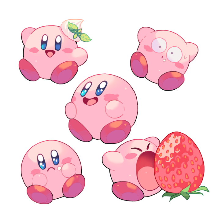 kirby (kirby and 1 more) drawn by hoshikuzu_pan
