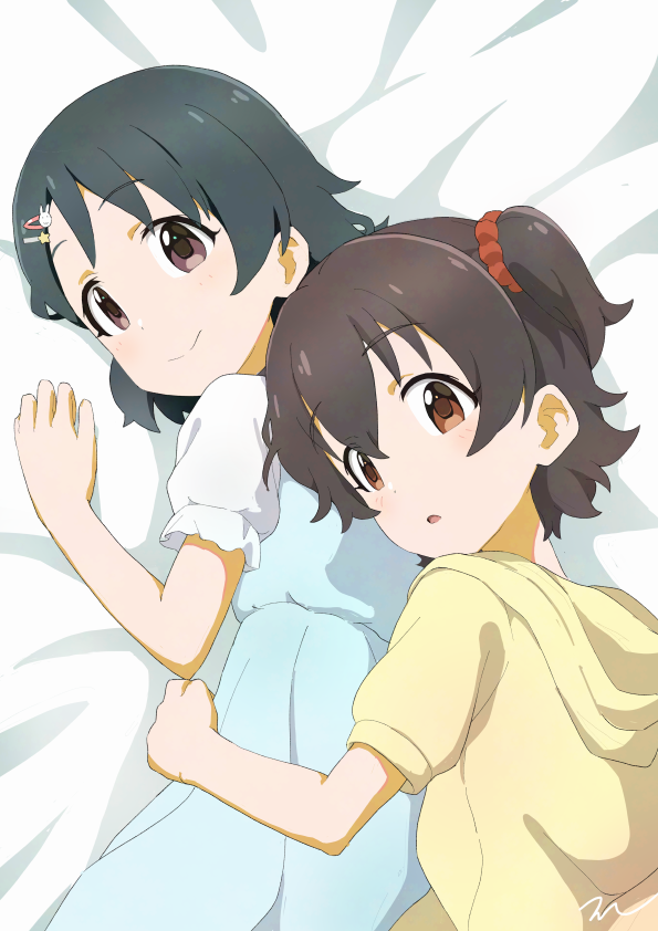 akagi miria and sasaki chie (idolmaster and 1 more) drawn by aayh