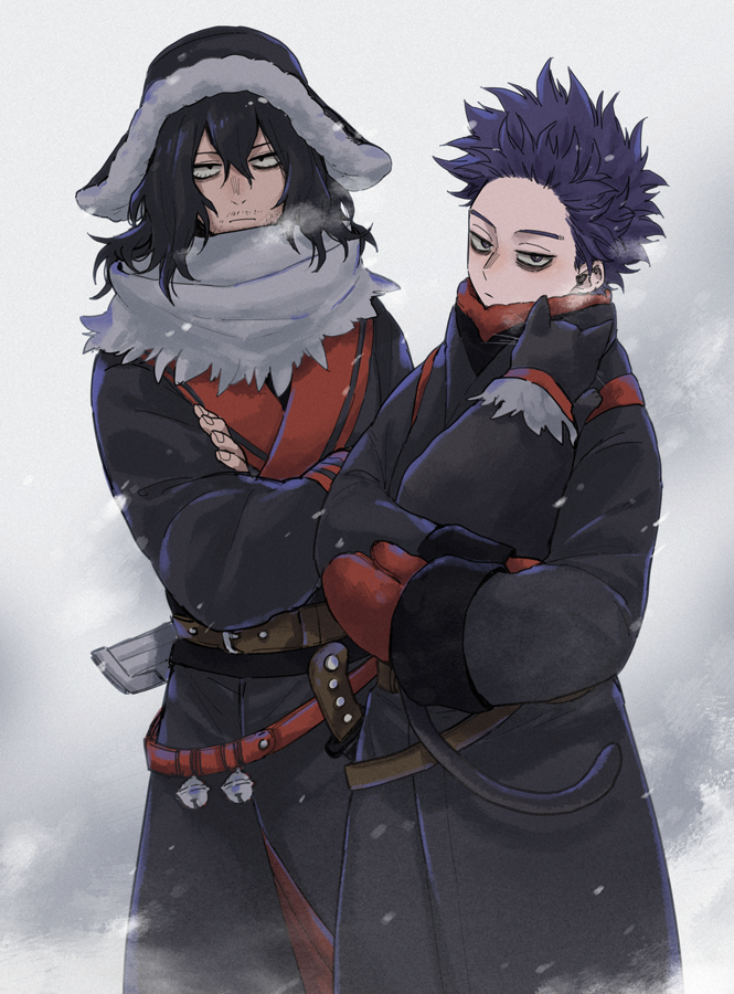 aizawa shota and shinso hitoshi (boku no hero academia) drawn by shinaso_(sachi-machi)