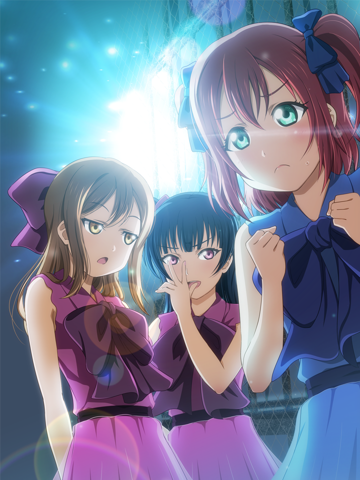 tsushima yoshiko, kunikida hanamaru, and kurosawa ruby (love live! and 1 more) drawn by anibache