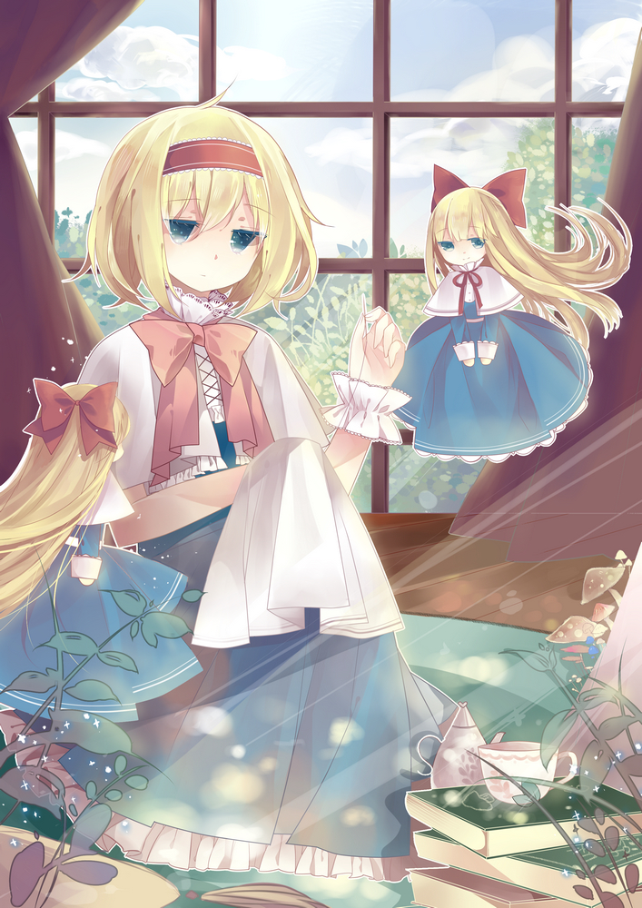 alice margatroid and shanghai doll (touhou) drawn by kuromomo