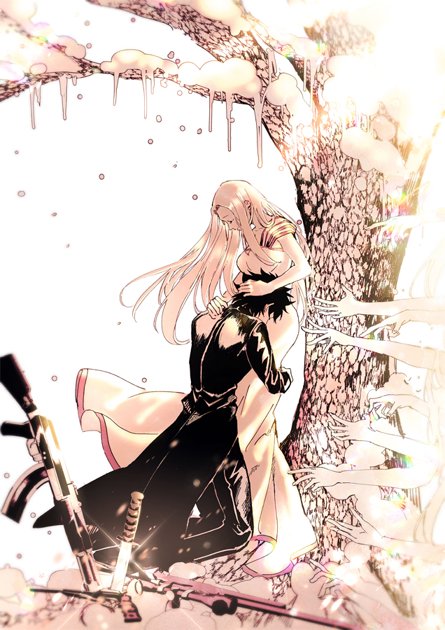 emiya kiritsugu and irisviel von einzbern (fate and 1 more) drawn by kouya_(kyk428)