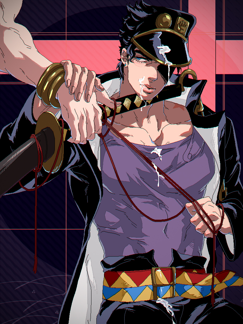kujo jotaro and dio brando (jojo no kimyou na bouken and 1 more) drawn by less_end