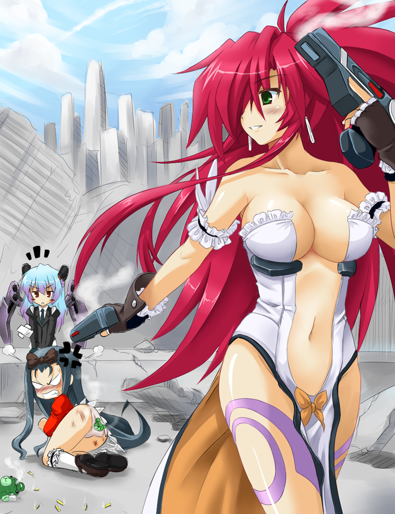 himeki luna, lilith, and shiera (vanguard princess) drawn by okitakung
