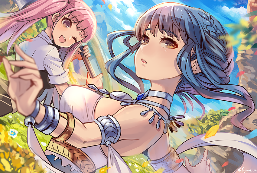 hilda valentine goneril and marianne von edmund (fire emblem and 1 more) drawn by fujimaru_(green_sparrow)