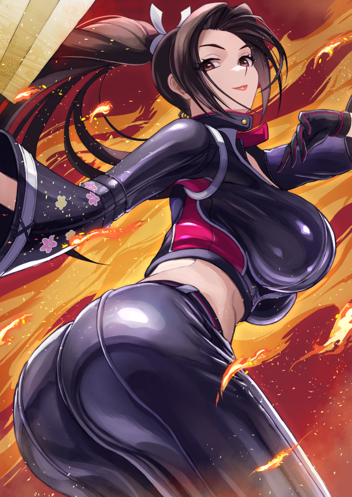 shiranui mai (street fighter and 3 more) drawn by ema_(emaura)