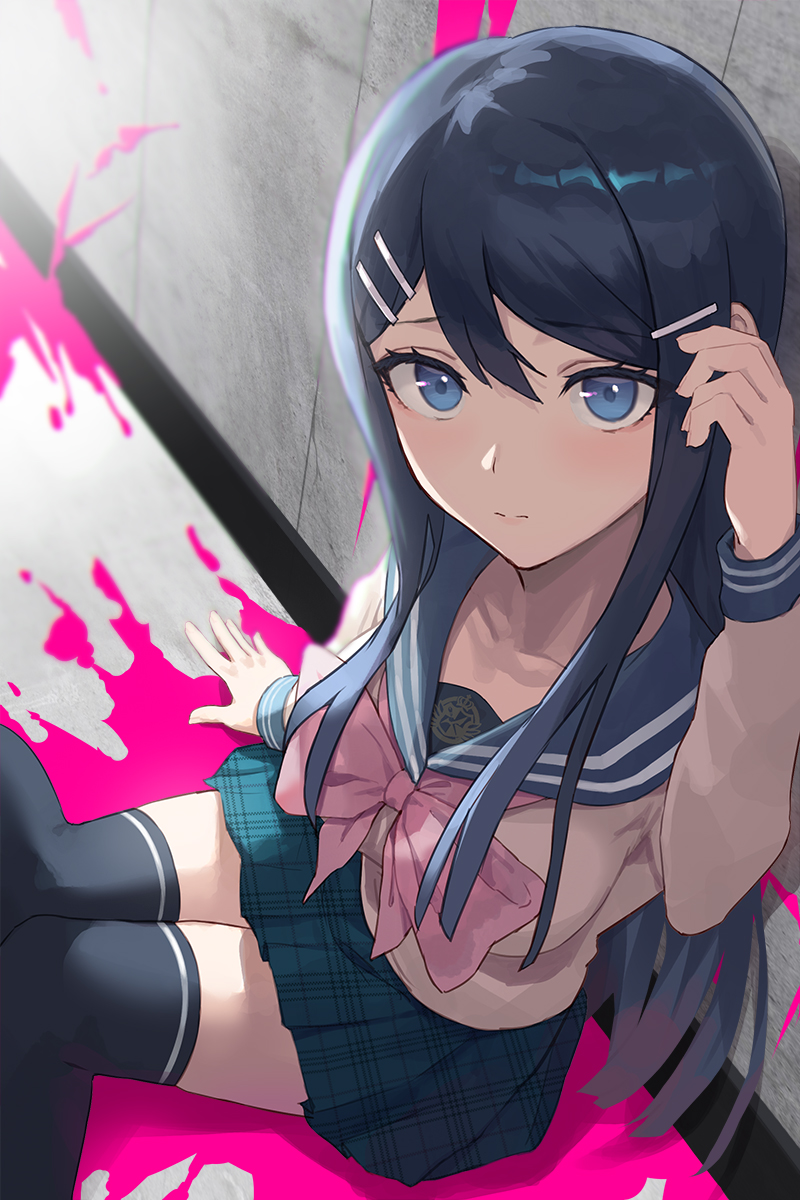 maizono sayaka (danganronpa and 1 more) drawn by seon_(seonon_)
