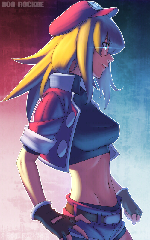 roll caskett (mega man and 1 more) drawn by rog_rockbe
