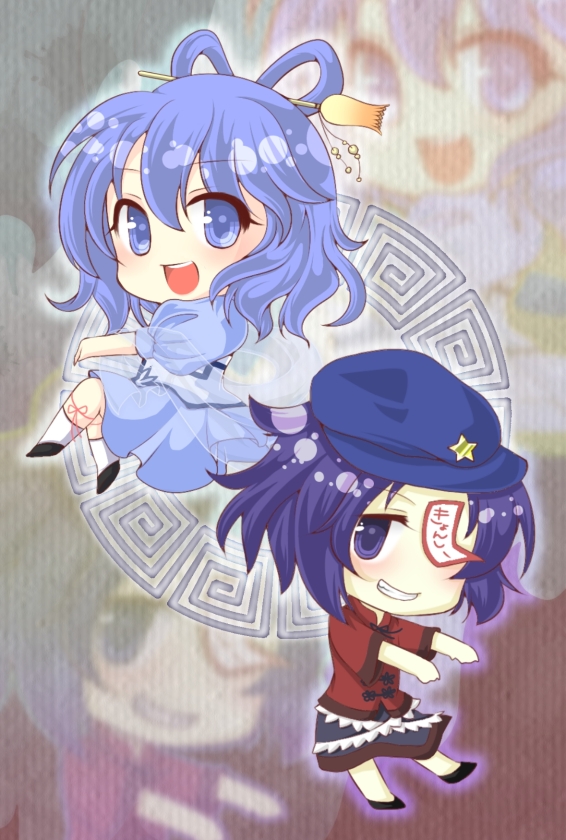kaku seiga and miyako yoshika (touhou) drawn by bsr_hgrs