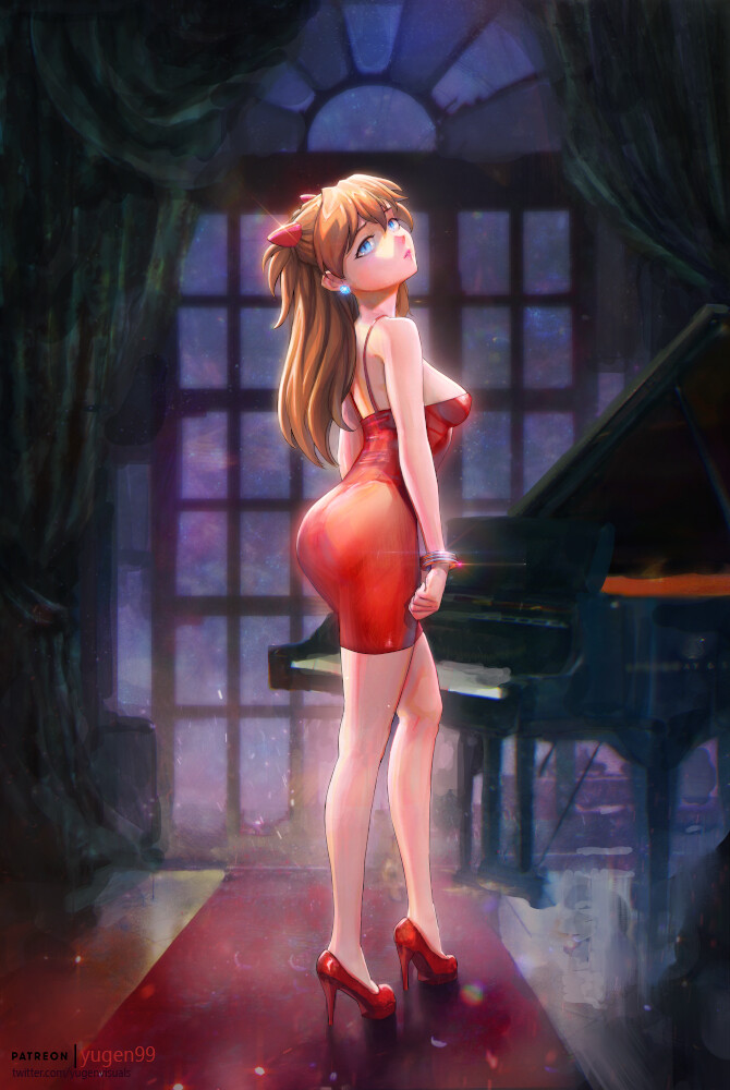 souryuu asuka langley (neon genesis evangelion) drawn by yugen99